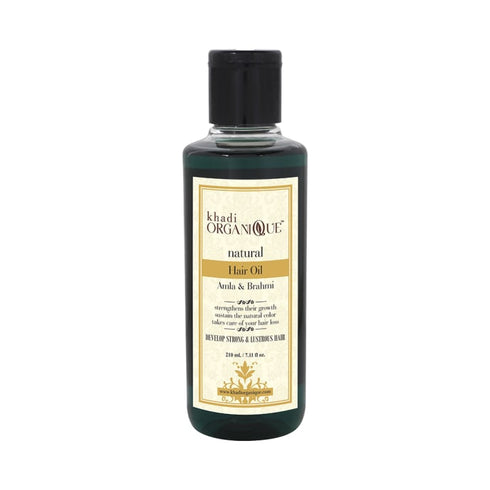 Khadi Organique Natural Hair Oil Amla and Brahmi 210ml